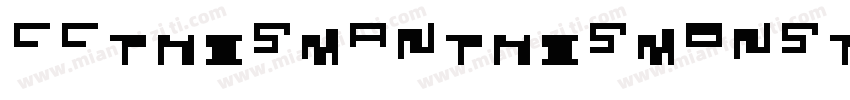 CCThisManThisMonsterVariable Regula字体转换